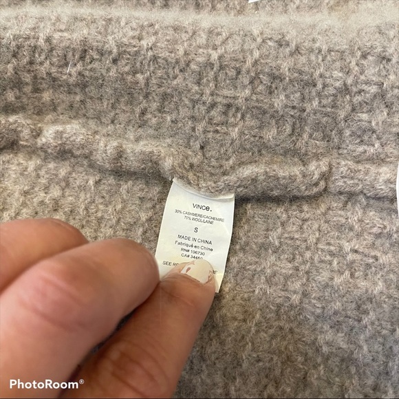 VINCE WOOL/CASHMERE DUSTER - Picture 7 of 7